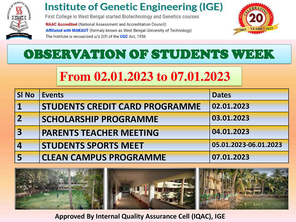 Event - Observation of Students Week